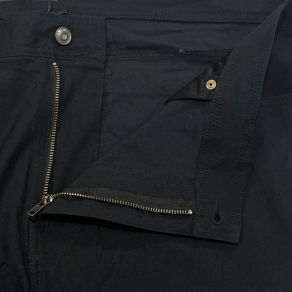 prAna NEW Brion Slim Pant II Mens 42x34 Black Water Repellent Hiking Gorpcore